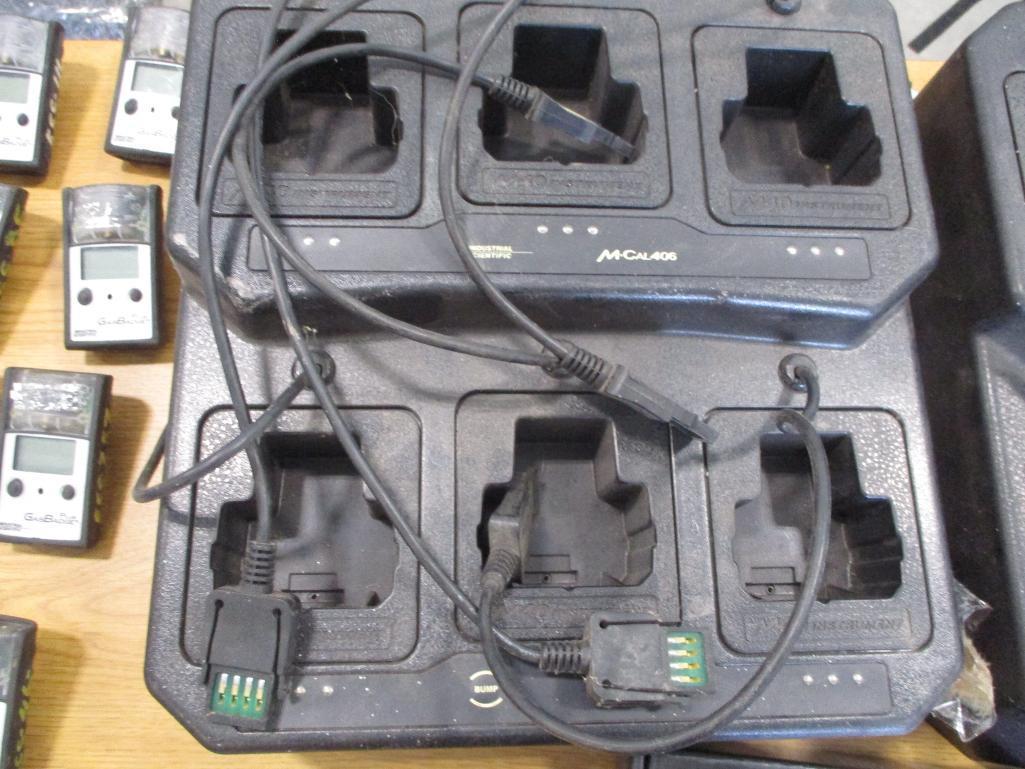 (43) GAS BADGE PLUS MONITORS WITH (2) 6-PORT CHARGING STATIONS