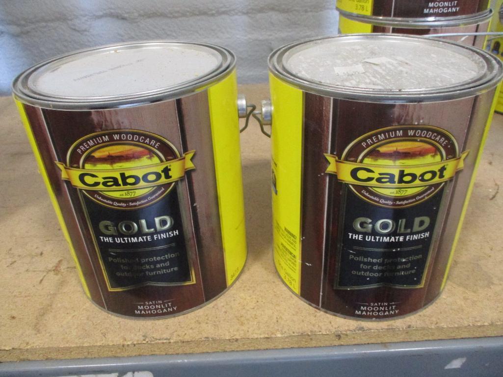 5 GALLONS OF CABOT MAHOGANY STAIN