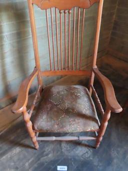 antique oak armchair