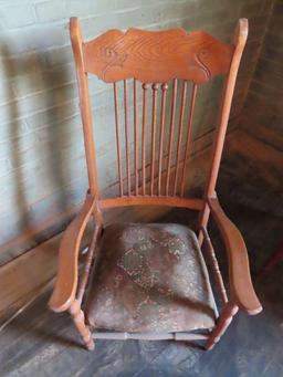 antique oak armchair