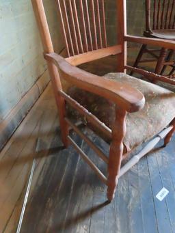 antique oak armchair