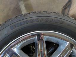 18 inch Firestone winterforce tires on Chrysler 300 chrome rims