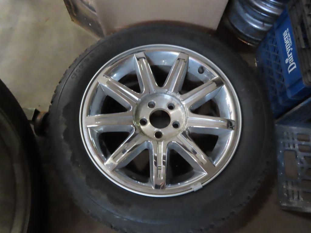 18 inch Firestone winterforce tires on Chrysler 300 chrome rims