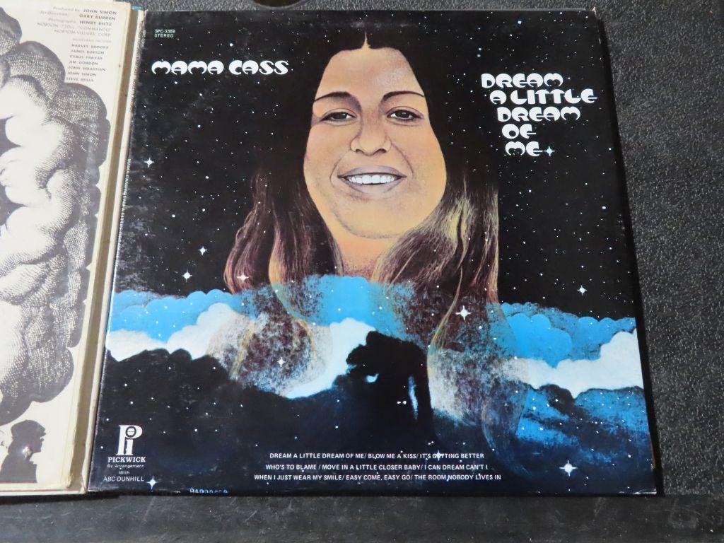 (6) The Mamas & The Papas, Mama Cass, and Dave Mason and Cass Elliott 33 record albums