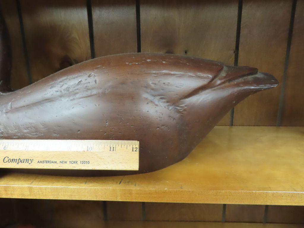 Large carved duck