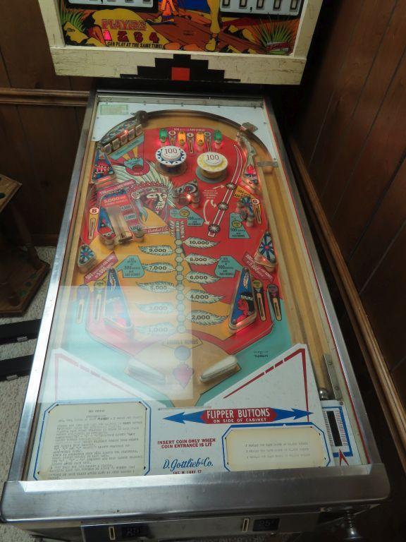 D. Gottlieb and Company Big Indian pinball machine