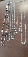 Beaded and other long costume jewelry necklaces