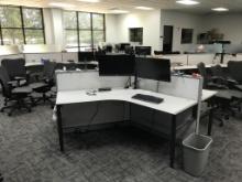 OFFICE CUBICLES, SEATS 33 IN FOUR SECTIONS, NO ELECTRONICS OR CHAIRS, CUBICLES ONLY