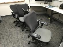 (4) SWIVEL OFFICE CHAIRS