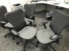 (4) SWIVEL OFFICE CHAIRS