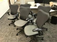 (5) SWIVEL OFFICE CHAIRS