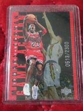 1998 Upper Deck limited edition Michael Jordan card number G18. 0513 of 2300
