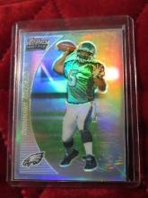2005 Topps Draft Picks and Prospects Donovan McNabb gold refractor card number 13. 034 of 199