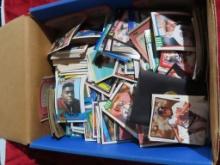 Lot of assorted cards in one blue box