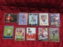 Lot of ten assorted football cards