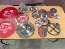 SAW BLADES AND GRINDER ATTACHMENTS, VARIOUS SIZES