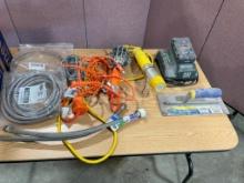 HANDHELD LIGHT, BATTERY CHARGER, WATER CONNECTOR, AND MISCELLANEOUS PARTS
