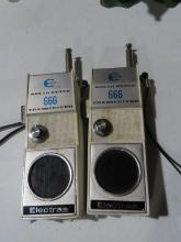 Pair of Electra model 666 solid state transceivers