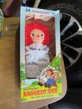 Knickerbocker Raggedy Ann doll with box