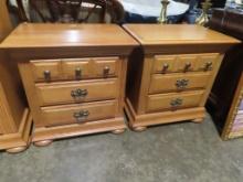 Lot of two nightstands by Sumpter