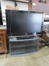 Samsung 46-inch TV with remote and stand