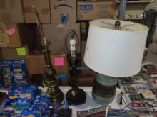 Lot of three table lamps