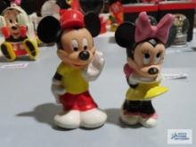 Disney Mickey and Minnie rubber toys