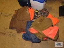 Assorted hunting clothes