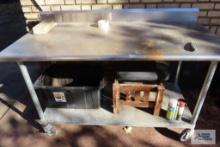 5-FT ROLL ABOUT STAINLESS STEEL TABLE AND ETC