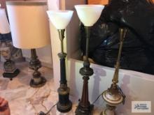 LOT OF THREE TABLE...LAMPS