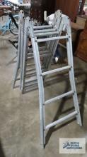 Aluminum foldaway ladder