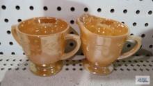Fire King Vintage creamer and sugar