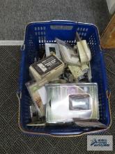 Basket of electrical items and Etc