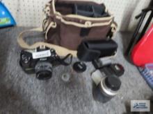 Nikon D200 digital camera with extra lens and accessories