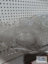 Assorted clear glassware
