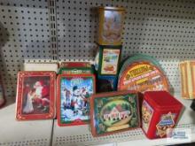 Lot of assorted tins