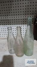 The Kubler Bottling Company bottle, Diamond Spring Bottling Company bottle and The Renner Company