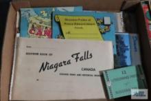 Niagara Falls souvenir, Niagara Falls lithograph photos, Canada souvenir folder of Campbellton,