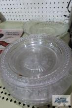 Assorted glassware including Coronation of King George VI plate