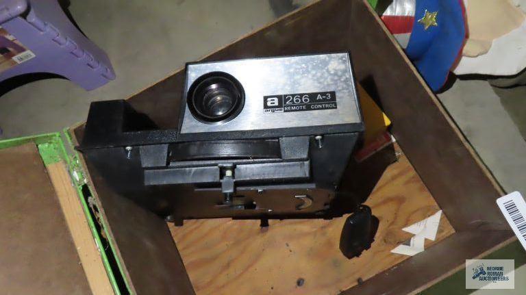 Metal box with Argus 266-83 remote control viewer