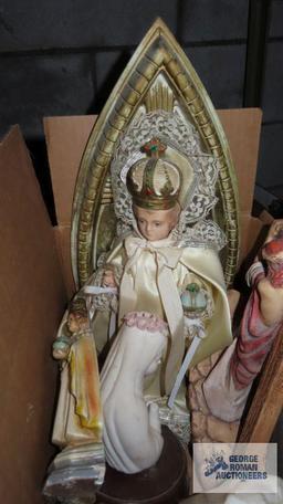 Religious figurines and impulse machine