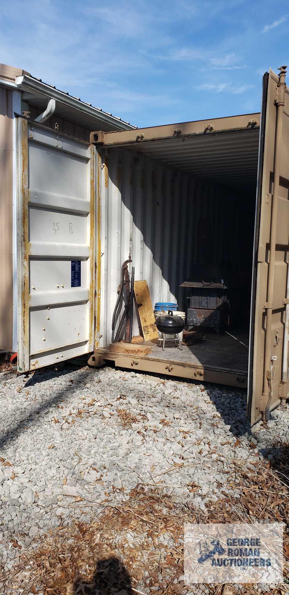 40 foot shipping container. Additional removal time available upon request. Buyer must use our