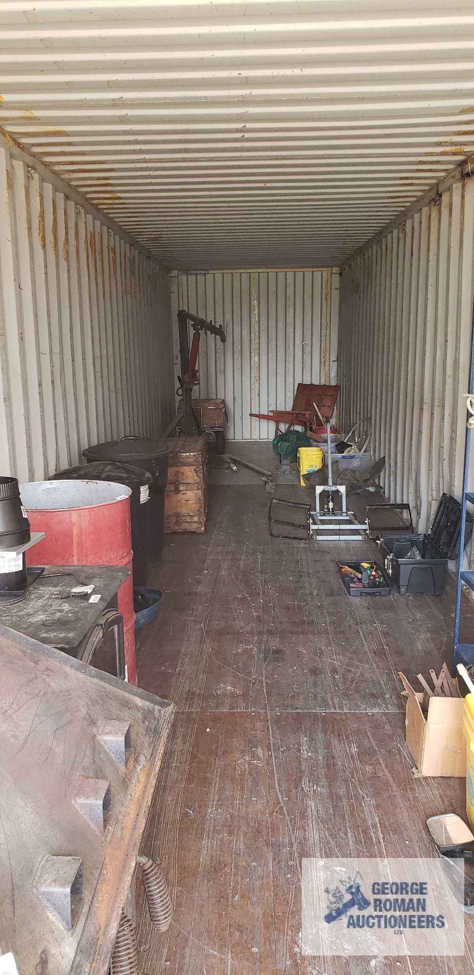 40 foot shipping container. Additional removal time available upon request. Buyer must use our