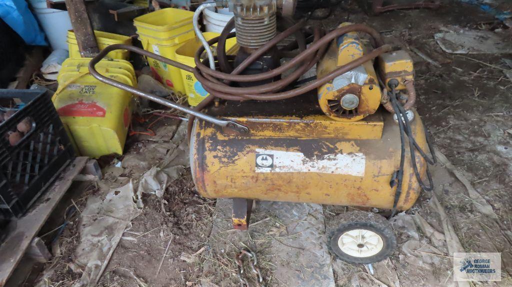 yellow air compressor