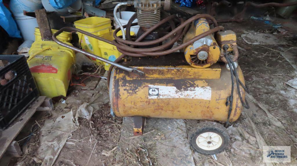 yellow air compressor