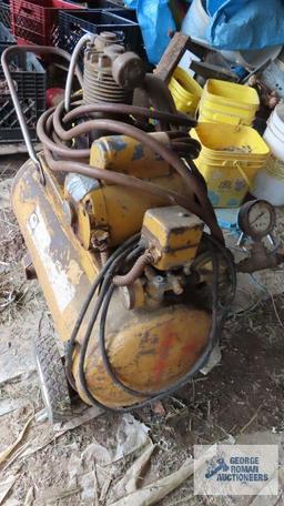 yellow air compressor