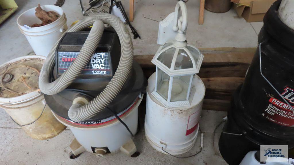 Craftsman wet dry vac, outdoor lamp and etc