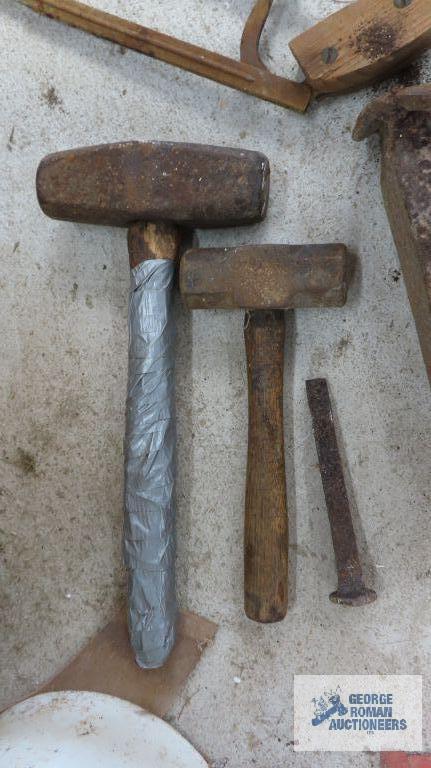 heavy duty steel wedge, mini sledge hammers and etc