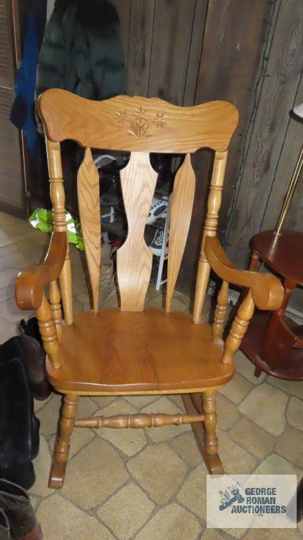 Oak rocking chair