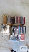 lot of CDs and CD cases